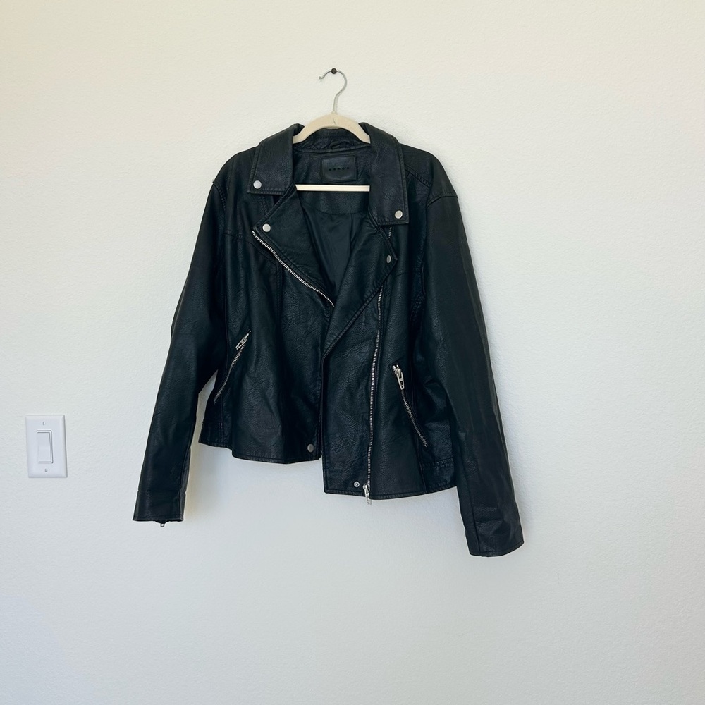 Blank NYC Black Faux Leather Moto Jacket - Picture 3 of 7